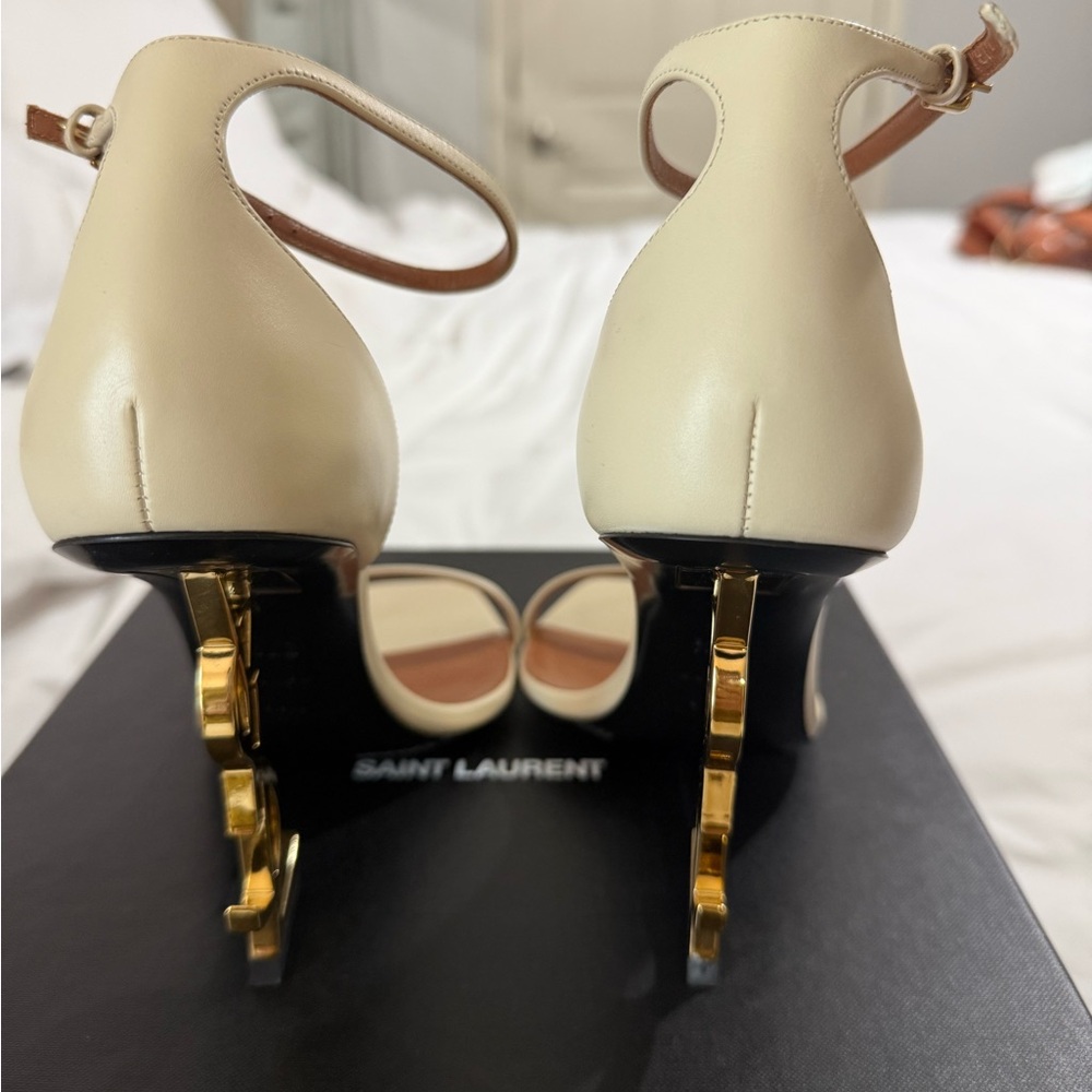 SAINT LAURENT OPYUM SANDAL HEELS - Picture 5 of 10
